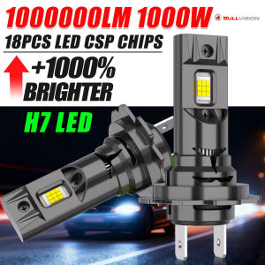 1000W H7 LED CANBUS Bulb H11 H4 9005 9006 9012 6000K Super Bright 9035 CSP Led Light for Car Wireless Automobile Diode Headlight