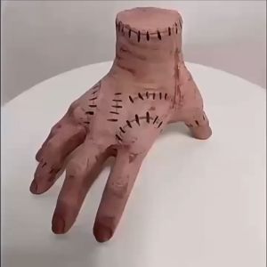 Wednesday Addams Thing Hand  Tangan Adam Mainan Prank Halloween Latex Mengerikan Realistis Tangan Palsu Horror Props