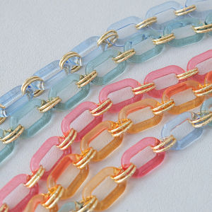New Fashion Woman Bag Accessory Detachable Parts Replacement Chain Candy Transparent Strap Women Metal Long Shoulder Handle Chains