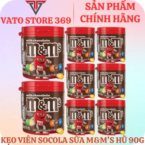 Kẹo socola sữa M&M milk chocolate nâu hũ 90g