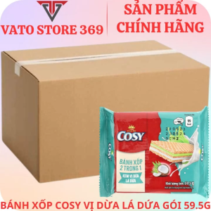 Bánh xôp COSY kem vị dừa lá dứa gói 59.5g