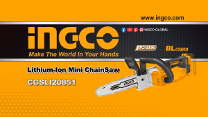 INGCO 20V BRUSHLESS CHAIN SAW 8" 1X2.0AH + CHARGER CGSLI20851