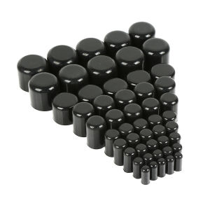 Bộ 5 Nắp Silicon Đen Cho Ống Hút Chân Không Đầu Xe Ô Tô Bung Niêm Phong Phích Cắm Chống Nước Chống Bụi Chịu Nhiệt Độ Cao