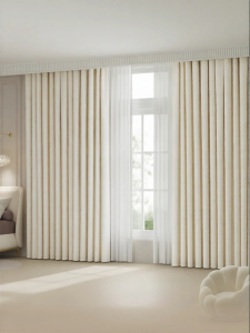 WEILAISHI | Custom Door-to-Door Installation Lightproof Chiffon Linen Curtain