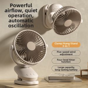 「China Plug」LINGYUE | Portable USB Charging Desk Fan