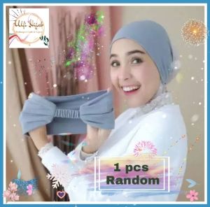 1 PCS DI KIRIM RANDOM INNER KAOS PITA / BANDANA BANDO / DALAMAN HIJAB / BANDANA JILBAB / NYAMAN DI PAKAI UNTUK KERUDUNG / KARET BELAKANG / 2 IN 1 / DALEMAN TIUNG / SIMPEL & PRAKTIS / CIPUT POLOS KAOS / 11 WARNA