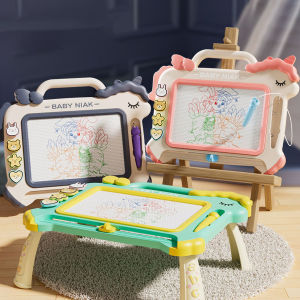 1pc childrens color large graffiti board erase magnetic board writing board learning cardboard detachable writer