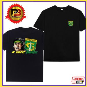 T-Shirt Kaos PERSEBAYA Cotton 30s Ukuran Anak Dan Dewasa Kaos Satuan Oversize Lengan Pendek