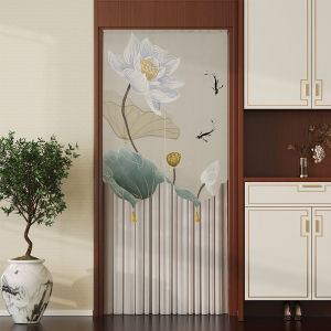 Mới Phong Cách Trung Hoa Phòng Phòng Tắm Vách Ngăn Chống Muỗi Riêng Tư Màn Sử Dụng Tại Nhà Không Đục Lỗ Vải Nghệ Thuật Ren Bán Màn