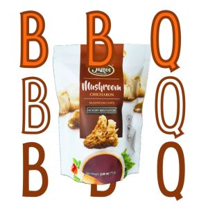 JA Lees Farms Mushroom Chicharon 150g Pack of 4 (Hickory Barbecue) Snack Food/Grocery Package