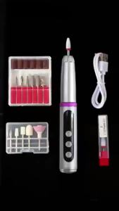 Máy Khoan Móng Điện Có Thể Sạc Lại Với Đèn LED UV Máy Mài Móng Chuyên Nghiệp Để Làm Móng Và Đánh Bóng