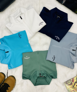 Áo khoác nam đánh golf callaway 100% polyester chất liệu co giãn có bigsize