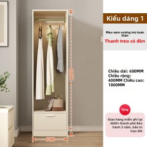 XUANXIAOZHIHOU | Tủ Quần Áo Chống Bụi cho Căn Hộ Nhỏ có Gương