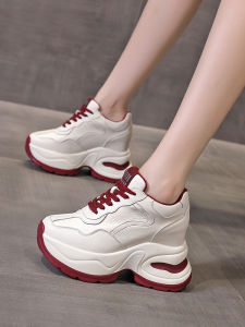 Womens Dad Shoes with Hidden Heel Height Increase Lightweight Casual Sports Shoes Fashionable Thick Bottom Autumn New Arrival