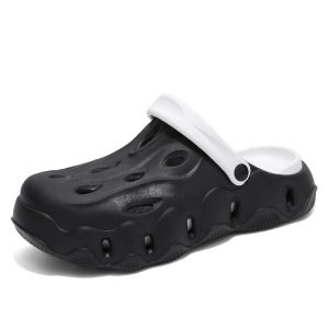 Thick Bottom Breathable Mens Sandals Anti-Odor Summer Outdoor Wear Slip-On Casual Clog Shoes Anti-Slip Wear-Resistant