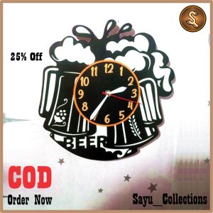 Jam Dinding Aesthetic Karakter BEER