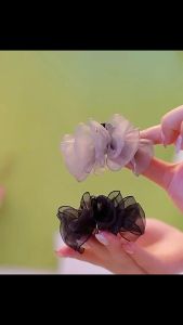 F4 Jepit Rambut Korea Pita Mini 4.5cm Cloud Mesh Small Double Side Hair Clip HCBR017