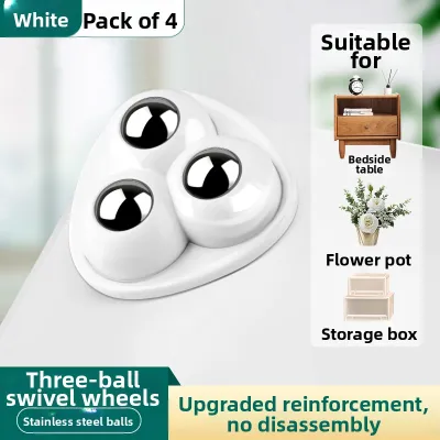 Self-Adhesive Silent Moving Swivel Caster Wheel