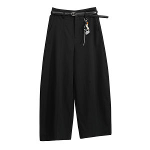 Relaxed Slim Fit Wide Leg Trousers