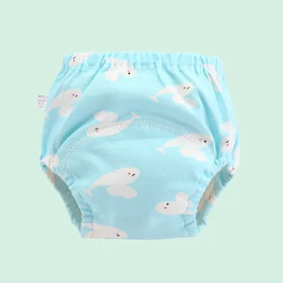 Baby Cotton Training Pants Panties Waterproof Cloth Diapers Reusable Toolder Nappies Diaper Baby Underwear