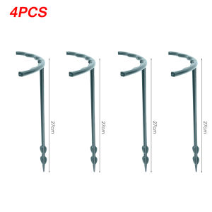 4PCS Plastic Plant Support Ring Semicircle Plant Fixed Rod Holder Flowers Vine Climbing Bracket Gardening Tool