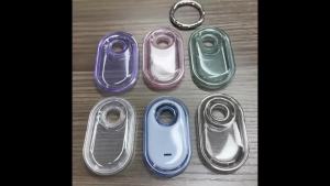 TPU Case Anti-Drop Protective Case with Keychain Anti-Scratch Trackers Holder for Keys Wallet Luggage Pets for Galaxy SmartTag 2