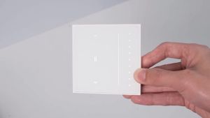 MOES | MOES Tuya Star Feather Series Zigbee Smart Curtain Switch Anti-Glare Touch PanelFlowing BacklightWorks with Alexa Google Home