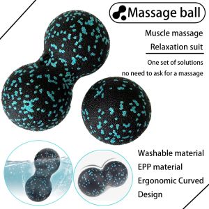 8X16cm EPP Peanut Fascia Combination Double Ball Muscle Foot Relaxation Yoga Fitness Massage Balls Cervical Rehabilitation Tools