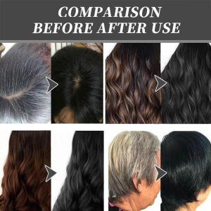 Natural Black Hair Shampoo Hair Dye Professional 3-In-1 Wash/Nourish/Dye Grey Hair White Hair Turn To Black Hair Treatment Plant Herbal Essence Harmless Black Hair Dye Shampoo Mild Non-irritating Fast Hair Coloring Semi Permanent Blacken Hair 500mL