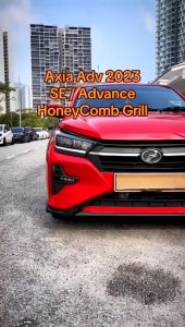Perodua Axia 2023 ( NO GEAR UP ) Ready Cut Honeycomb Grill Full Set Top Bottom