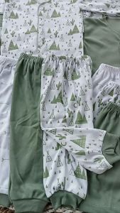 18Pcs Seri Sage Piral Perlengkapan Baju Bayi Celana Bayi Baru Lahir Newborn Kado Gift Set Paket Kumplit Lahiran 0-3 Bulan Premium