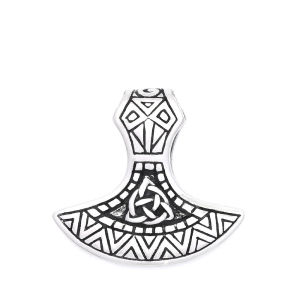 New Vintage Vikings Axe Head Pendant Necklaces For Men Stainless Steel Nordic Viking Thors Hammer Necklace Amulet Jewelry Gifts