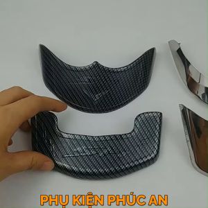 Bộ ốp mỏ đuôi dè INOX/Carbon xe Sh nam năm 2012 2013 2014 2015 2016 2017 2018 2019 chỉ mũi chắn bùn che mõm Sh Việt