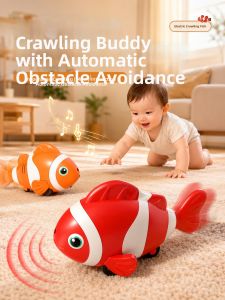 JOYLONG | Automatic Obstacle Avoidance Electric Crawling Interactive Fish Toy