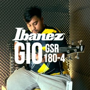 Ibanez GSR180 Gio Series 4 String Electric Bass Baltic Blue Metallic (GSR180-BEM / GSR 180) 4 strings bass guitar package set