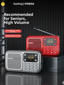 Panda | Panda S3 Multi-Functional Senior Player Book Listening Opera Singing Companion Machine Digital Display USB Powered Bluetooth