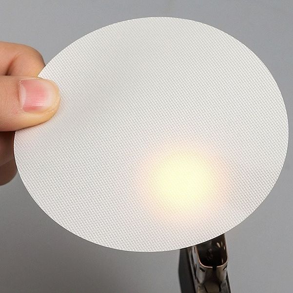 INOOMP 2-Pack Heat-Resistant Ceiling Light Diffuser – Soft Fabric Lampshade Cover For Anti-Glare Nursery Downlight, Beige (7.86 X 7.86 Inches)