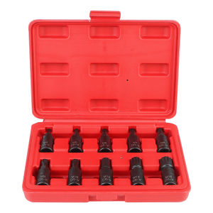 Bộ Cờ Lê Torx 10 Chiếc Đầu 3/8 Inch Thép Cr-Mo Cao Cấp M4-M16 Phụ Kiện Sửa Chữa Ô Tô Dụng Cụ Mở Ốc 12 Cạnh