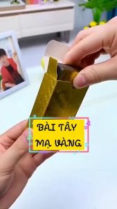 Bài Tây Mạ Vàng Cao Cấp Nhũ Vàng 24K
