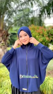 HUSNA - Hijab Olahraga Sport Hoozie bahan Jersey