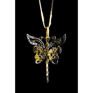 MJ Jewellery Gold Butterfly Pendant B71 375 Gold & 916 Gold