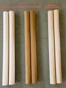 Handcrafted Carbonized Maple Wood Billiard Cue Stick Headstock Material American Hard Maple Log One Piece Design Pool Stick