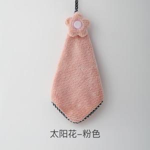 Khăn Lau Tay Coral Fleece Thấm Hút Mạnh Hình Hoạt Hình Dễ Thương Treo Trong Nhà Bếp Phòng Tắm Khăn Lau Tay Sáng Tạo