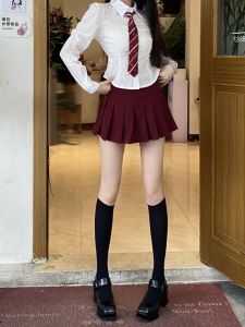 Wuuuus Black Socks Womens Summer Thin JK Japanese Style Calf Socks Spring & Fall Stockings Pressure Knee High Knee Socks