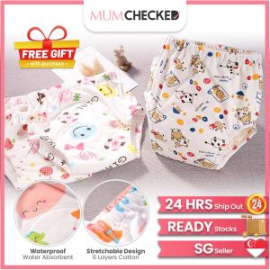 6 Layers Baby Toilet Training Pants | Kids Potty Training Rewashable Diapers Panties Underwear | Mumchecked