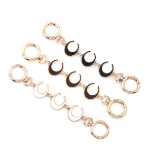 กระเป๋าสตางค์รูปพระจันทร์น่ารักประณีตสายคล้องไหล่ส่วนต่อขยายกระเป๋าคลัทช์ผู้หญิง DIY ตกแต่งโซ่ต่อขยาย