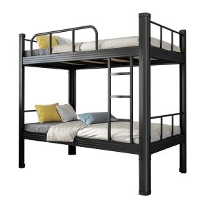 【In Stock-ships within 24H】Double Decker Steel Bed Frame Heavy Duty Double Decker Steel Bed Frame Extra Thick Sturdy Bunk Bed for Dormitory Hostel & Home Double Tier 2-Level Katil Besi