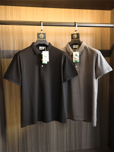 High-End Silk Blend Mens Polo Shirt Short Sleeve Flip Collar Comfortable Skin-friendly Fashion Urban Style Summer T-Shirt