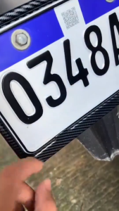 [COD/Local Seller] License Plate For 235x135MMUniversal Motorcycle License Plate Frame Carbon Fiber Mount Holder Number Cover