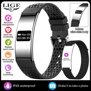LIGE | LIGE New Electronic Digital Screen Smart Bracelet Men Women Sports Fitness Band Waterproof Health Monitor Men Women Smart Watch